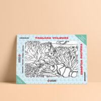 Coloriage velours poissons clown