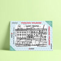 Coloriage velours Le Port de Saint Tropez