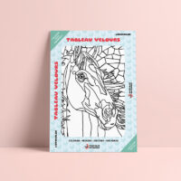 Coloriage velours cheval