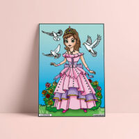 Coloriage velours princesse