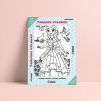 Coloriage velours princesse