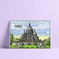 Coloriage velours Paris - Sacré Cœur