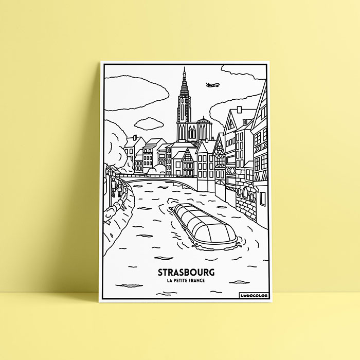 Coloriage velours Strasbourg