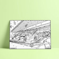 Coloriage velours Supercars
