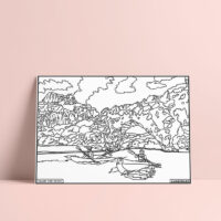 Coloriage velours Vallon-Pont-d'Arc