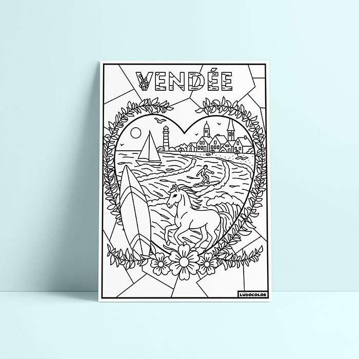 Coloriage velours Vendée