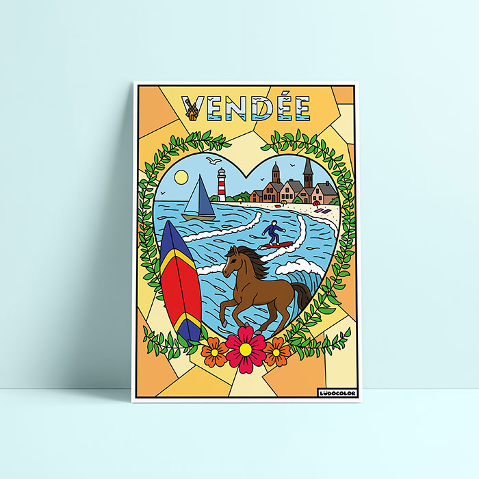 Coloriage velours Vendée