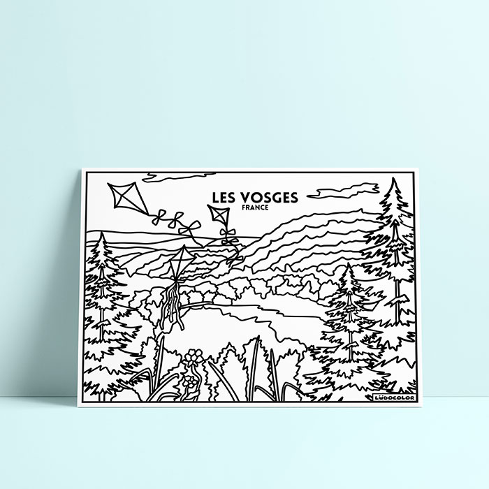 Coloriage velours Vosges