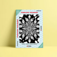 Coloriage velours mandala flocon