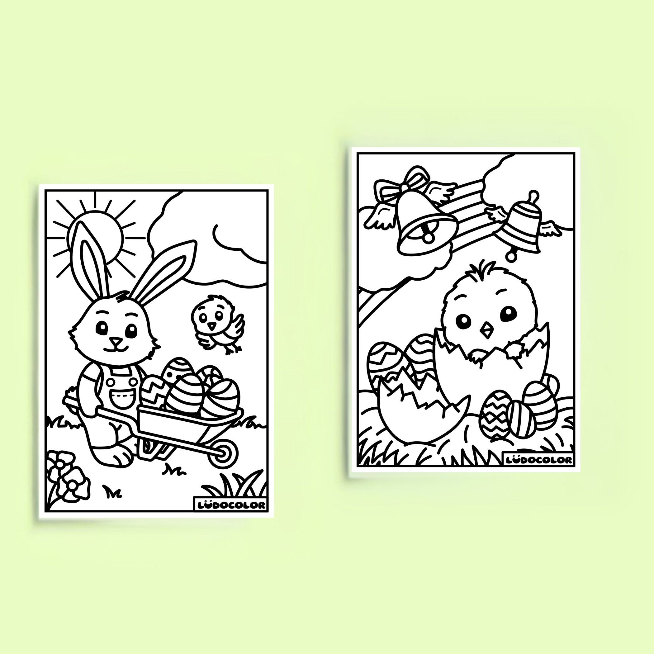 Mini duo velours Pâques