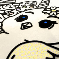 Relief en velours coloriage de Pâques