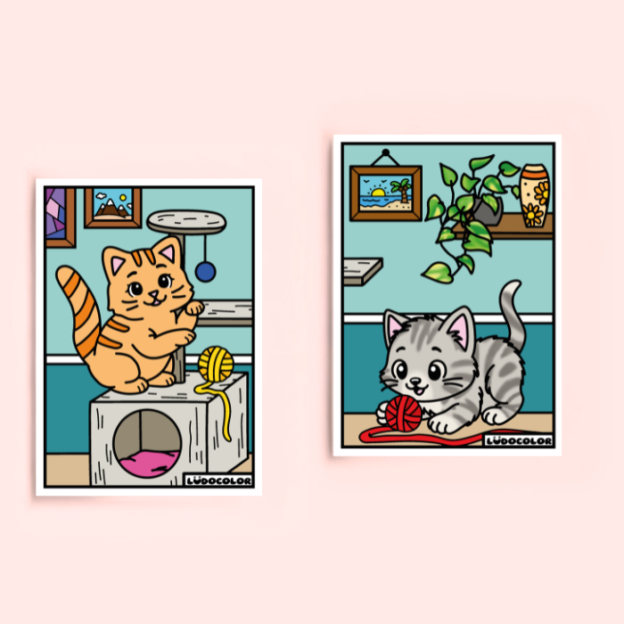 Mini duo velours chatons modèle couleurs