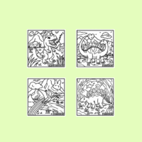 Quatuor Velours Dinosaures