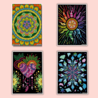 Modèles couleurs mandalas